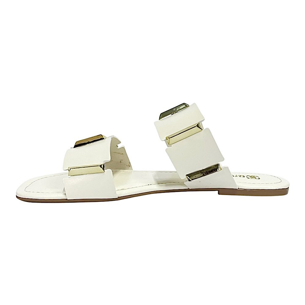 Tamanco Santinelli Flat Casual 1552-039 Marfim Branco 3