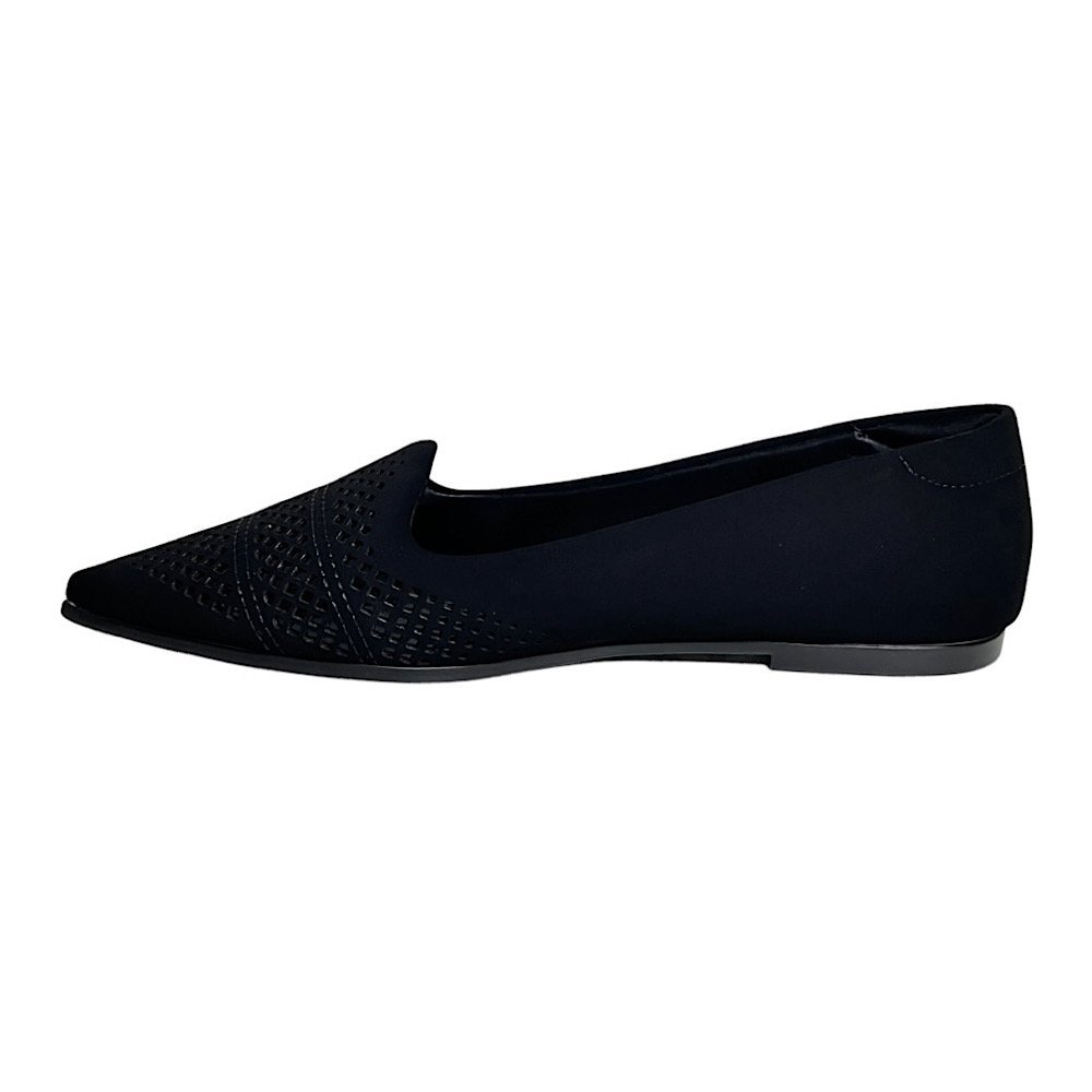 Sapatilha Santinelli Nobuck Bico Fino 1600-015 Preto Preto 3