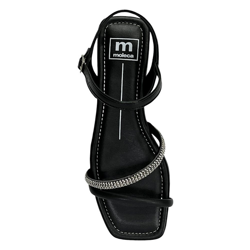 Sandália Moleca Rasteira Feminina 5462.138 Preto Preto 4