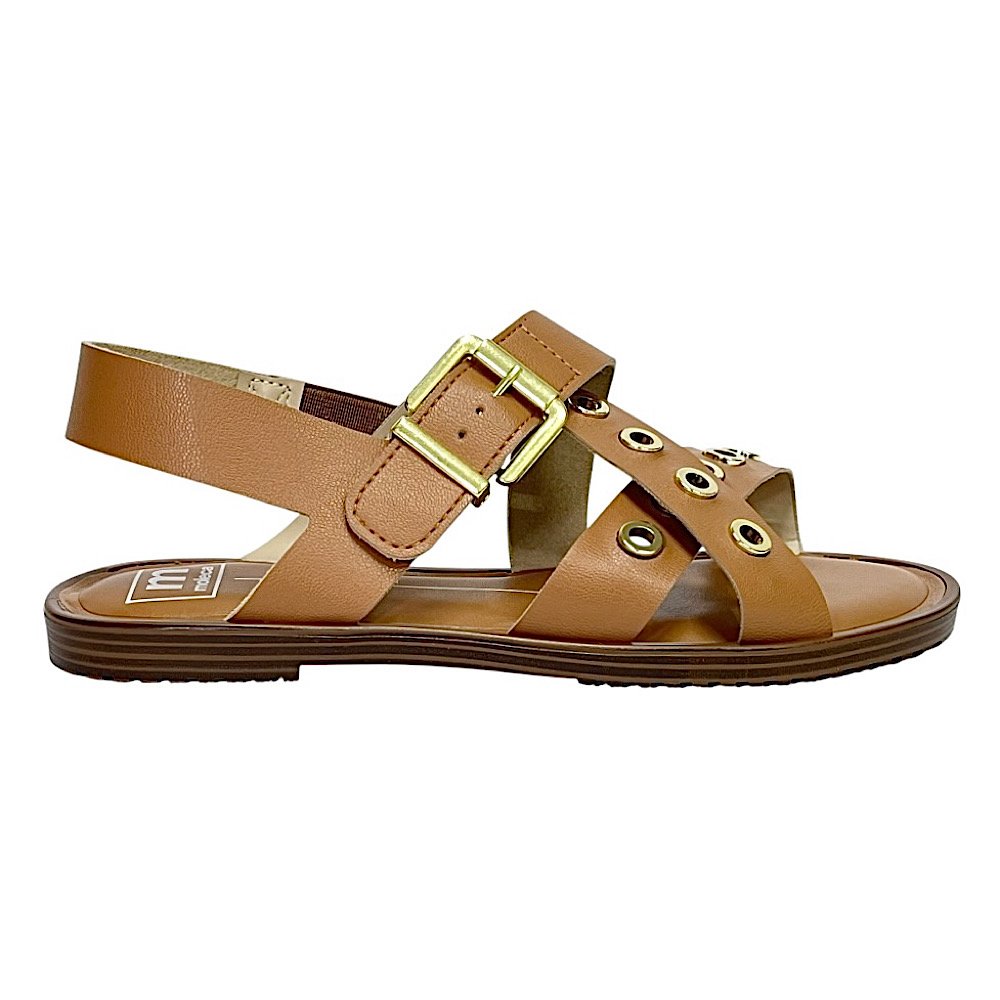 Sandália Moleca Casual Flat 5555.203 Camel Camel 2
