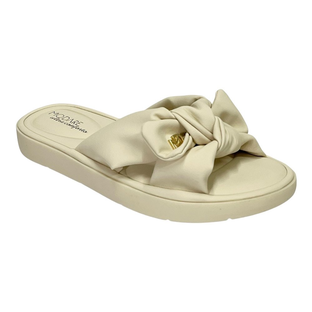 Tamanco Flat Modare Ultra Soft 7208.101 Nobuck Creme