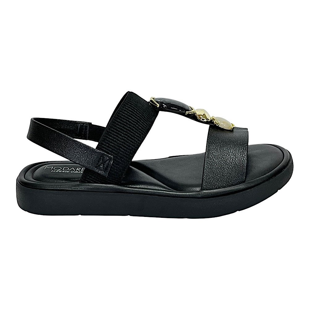 Sandália Modare Flat Ultraconforto 7208.108 Preto Preto 2