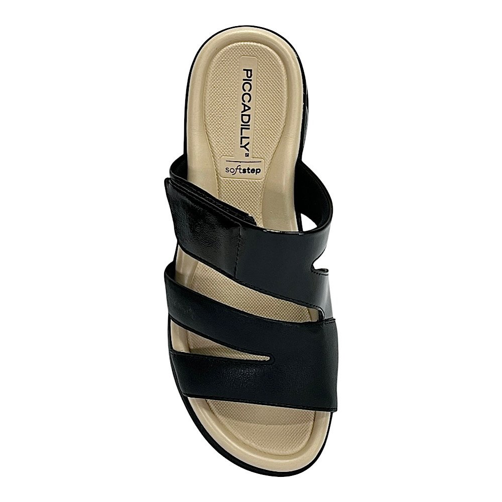 Tamanco Piccadilly Soft Step Anabela 599004 Preto Preto 4
