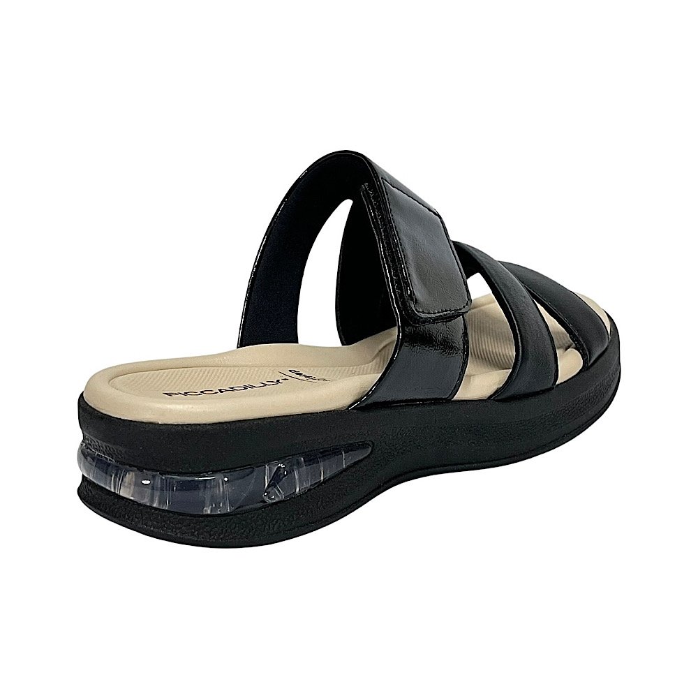 Tamanco Piccadilly Soft Step Anabela 599004 Preto Preto 5
