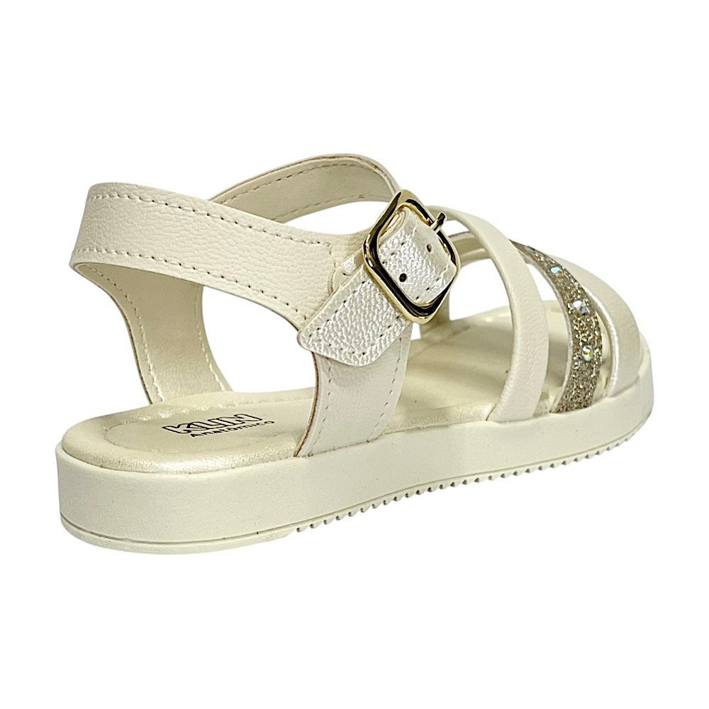 Sandália Klin Lolinha 421055 Off White Perolizado Branco 5