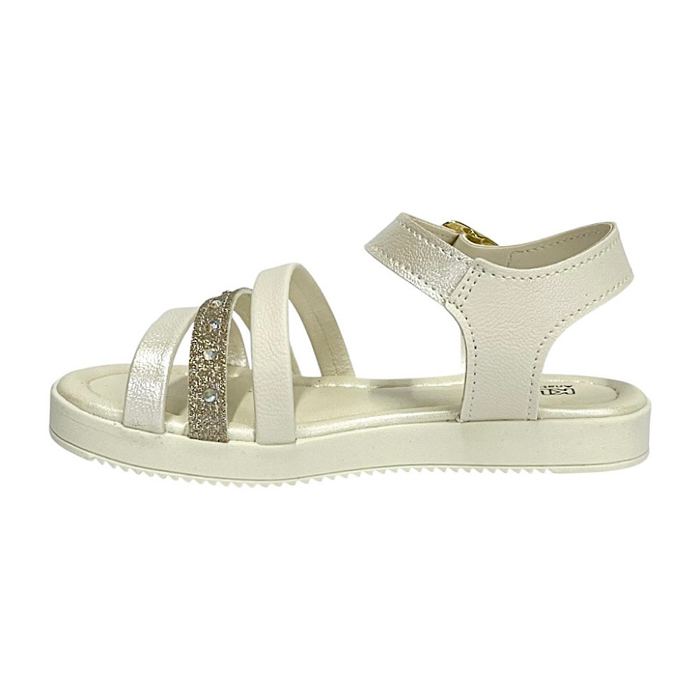 Sandália Klin Lolinha 421055 Off White Perolizado Branco 3
