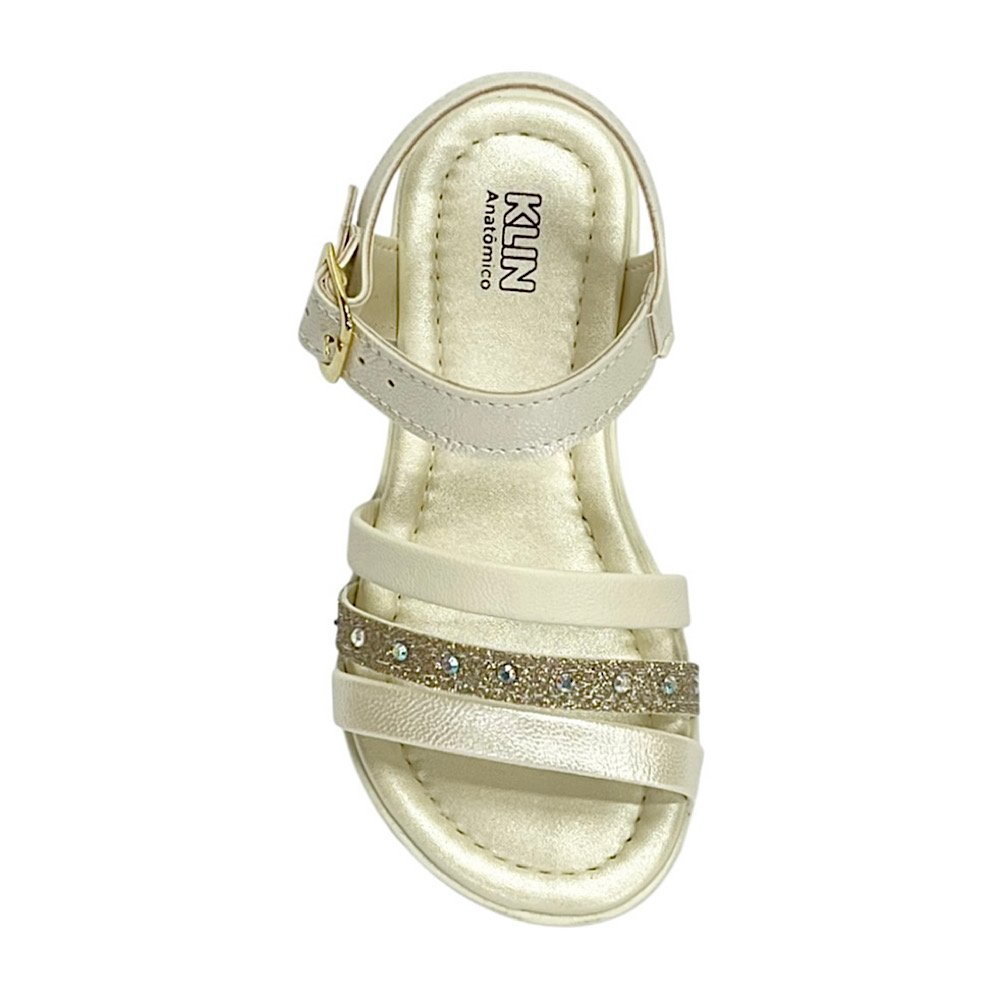 Sandália Klin Lolinha 421055 Off White Perolizado Branco 4