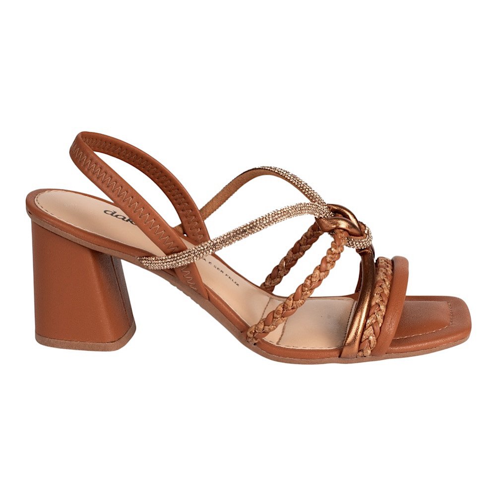 Sandália Dakota Salto Bloco Y9761 Mascavo Marrom 2
