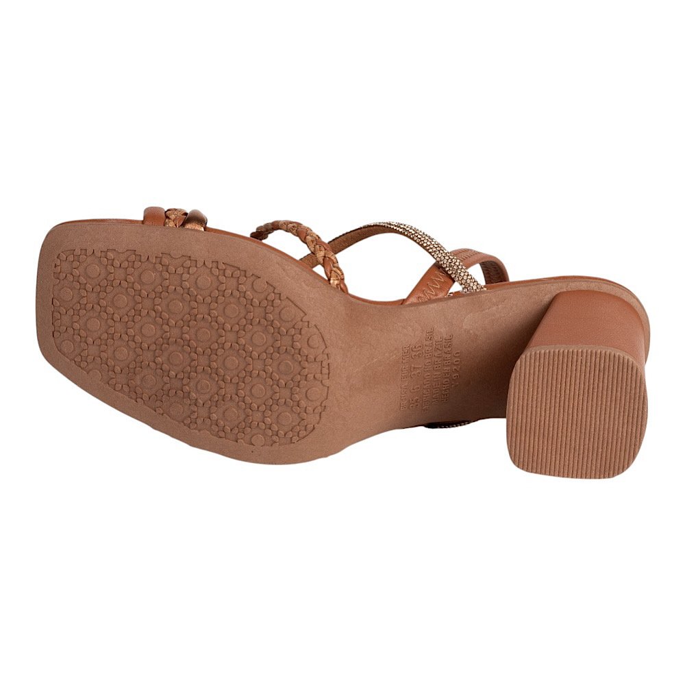Sandália Dakota Salto Bloco Y9761 Mascavo Marrom 5