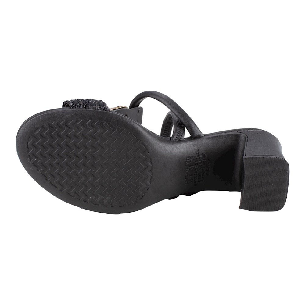 Sandália Missisisipi Salto Bloco MF921 Preto Preto 5