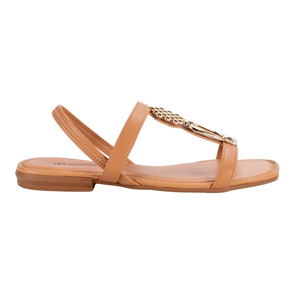 Sandália Mississipi Rasteira MF311 Mel Mel 2