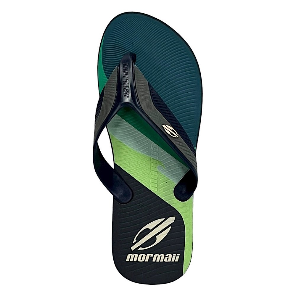 Chinelo Mormaii Neocycle 12304 Azul/Verde/Bege Azul/Verde 4