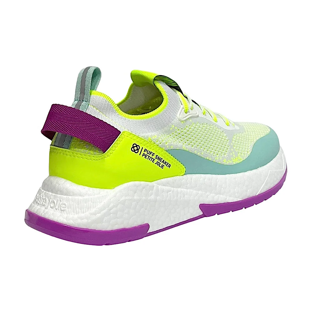 Tênis Petite Jolie Puff Sneaker PJ7130II Branco/Azul/Amarelo Multicores 5
