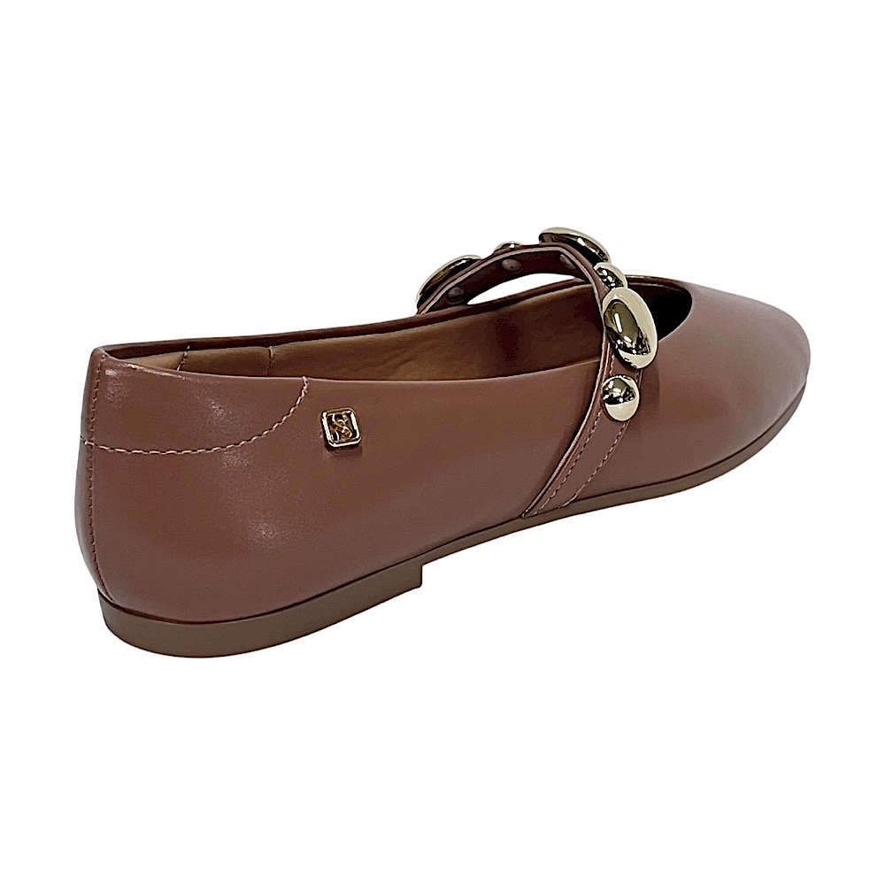 Sapatilha Santinelli Mary Jane Bico Redondo 1628-022 Mocha Mousse Marrom 5