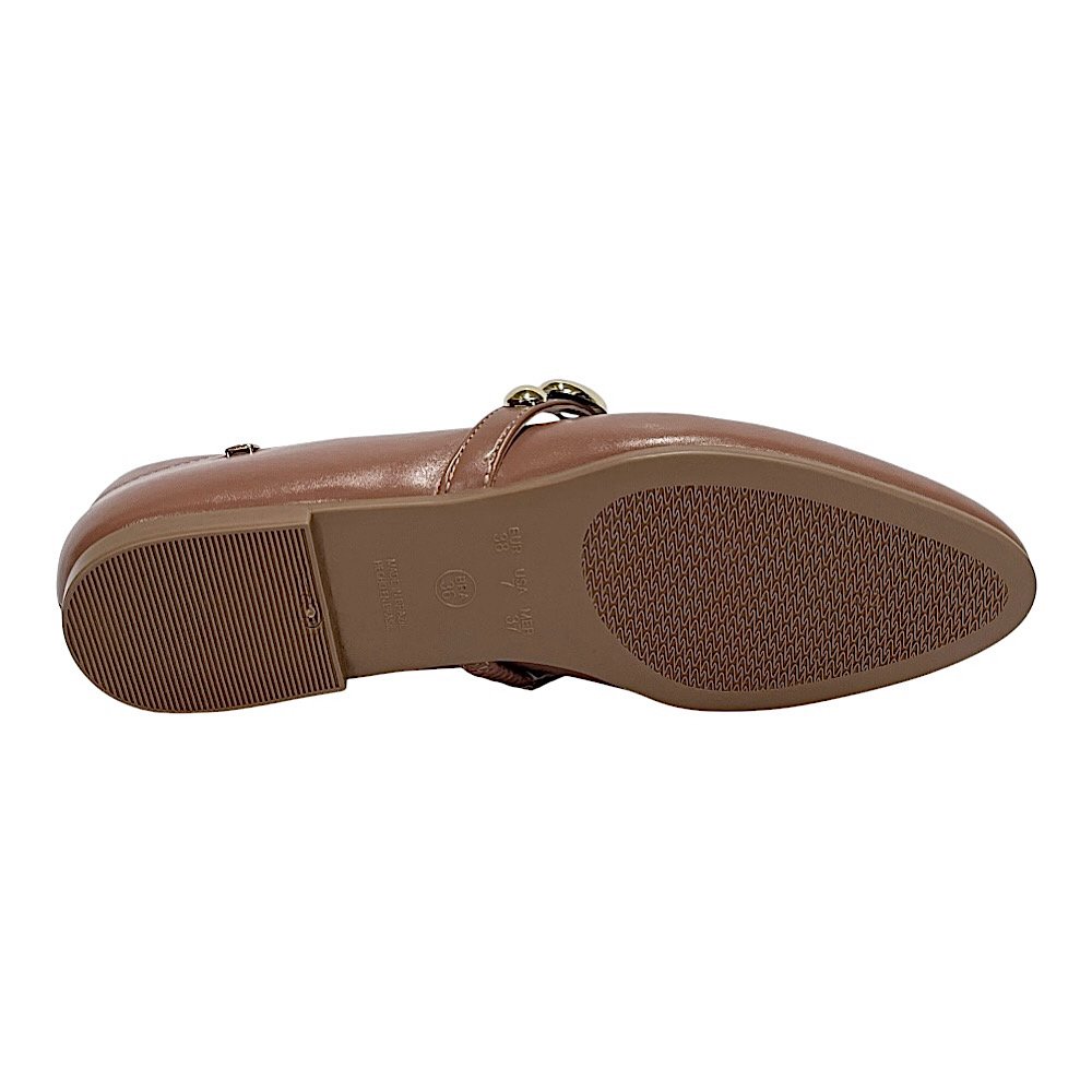 Sapatilha Santinelli Mary Jane Bico Redondo 1628-022 Mocha Mousse Marrom 6