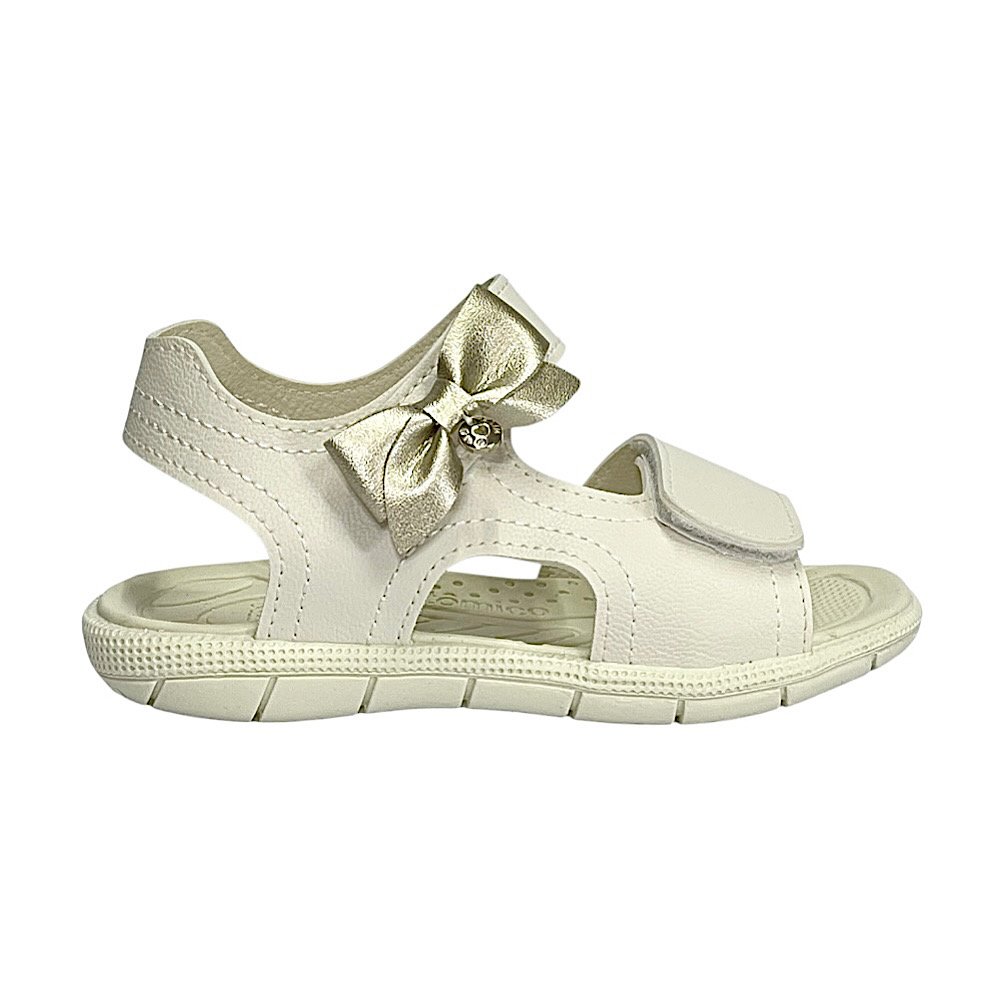 Sandália Klin Tic Tac Casual 171261 Off White/Dourado Branco 2