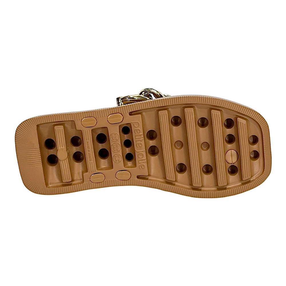 Chinelo Petite Jolie Hit Correntes PJ6515 Doce de Leite Marrom 5