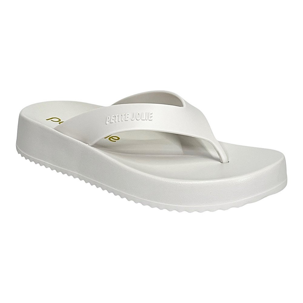 Chinelo Petite Jolie Basic Ultraleve PJ6818 White Branco 2