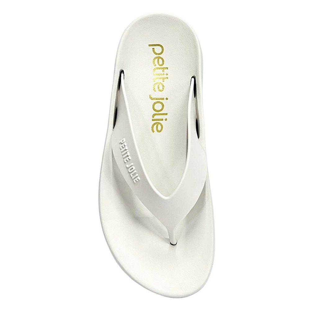 Chinelo Petite Jolie Basic Ultraleve PJ6818 White Branco 4
