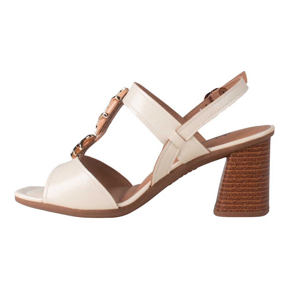 Sandália Dakota Salto Alto Y9762 Cream Cream 3