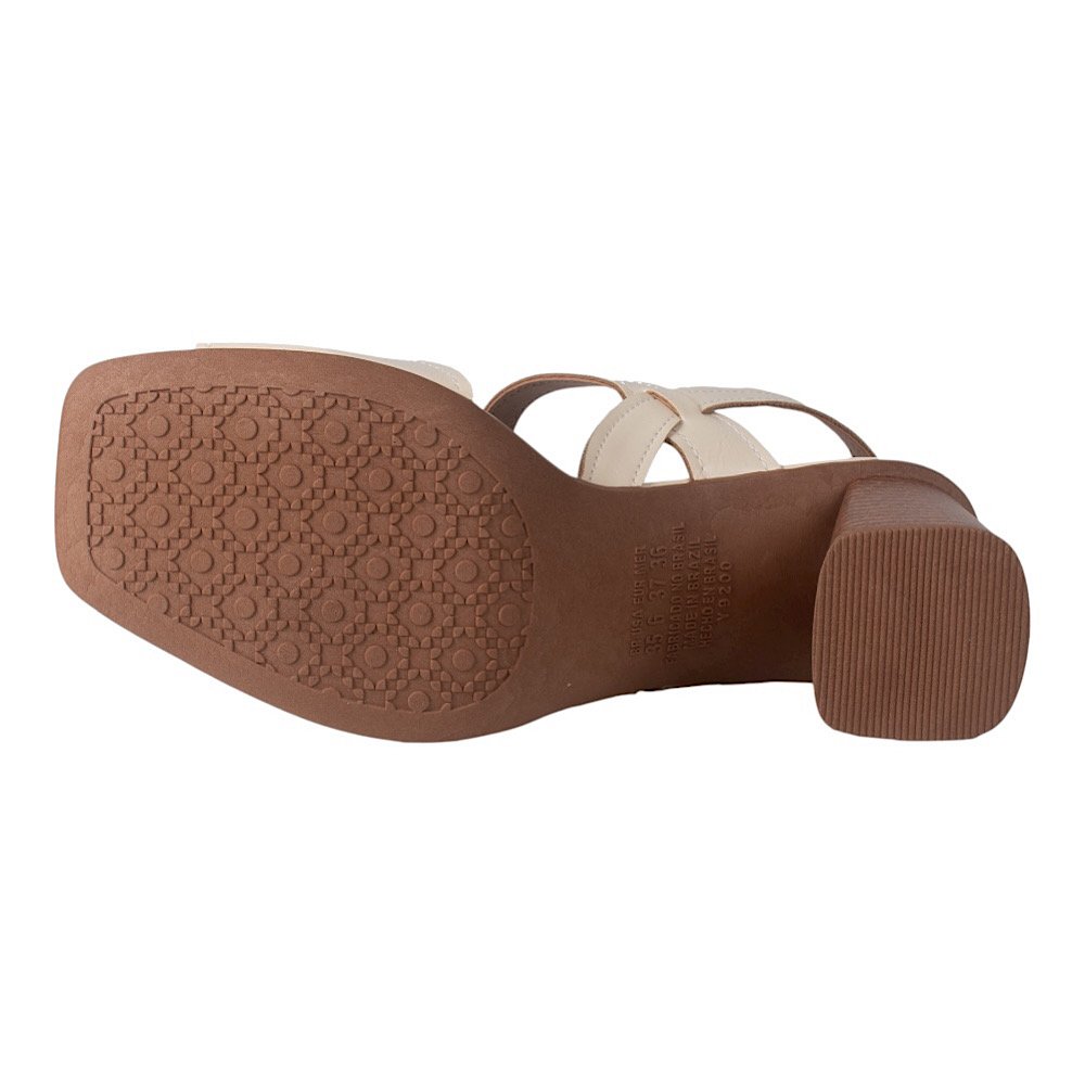 Sandália Dakota Salto Alto Y9762 Cream Cream 5