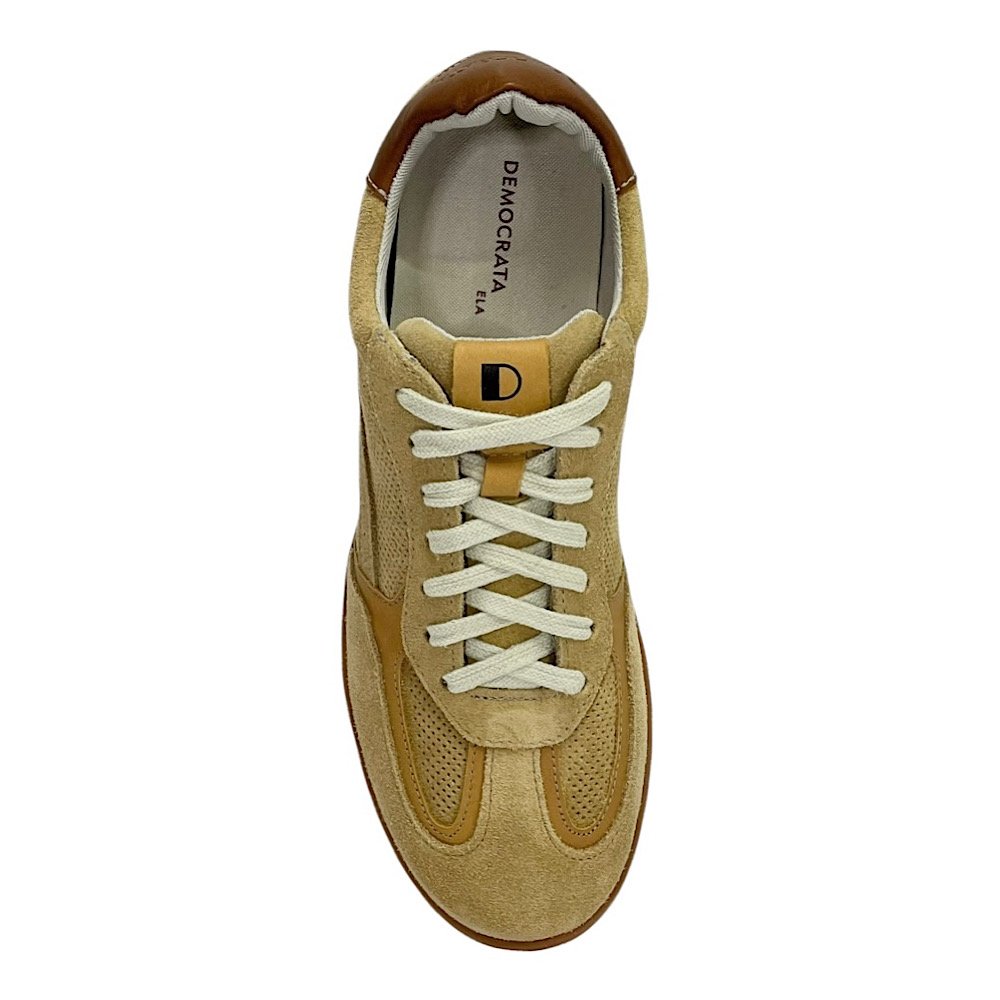 Tênis Democrata Olivia Casual Feminino 657101 Bege Areia Bege 4