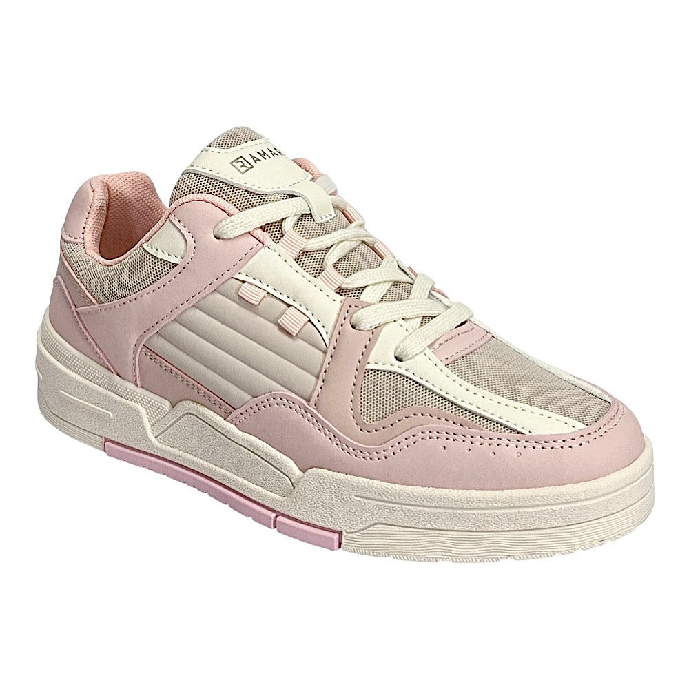 Tênis Ramarim Casual Feminino 2589236 Tule/Rosa Rosa 2