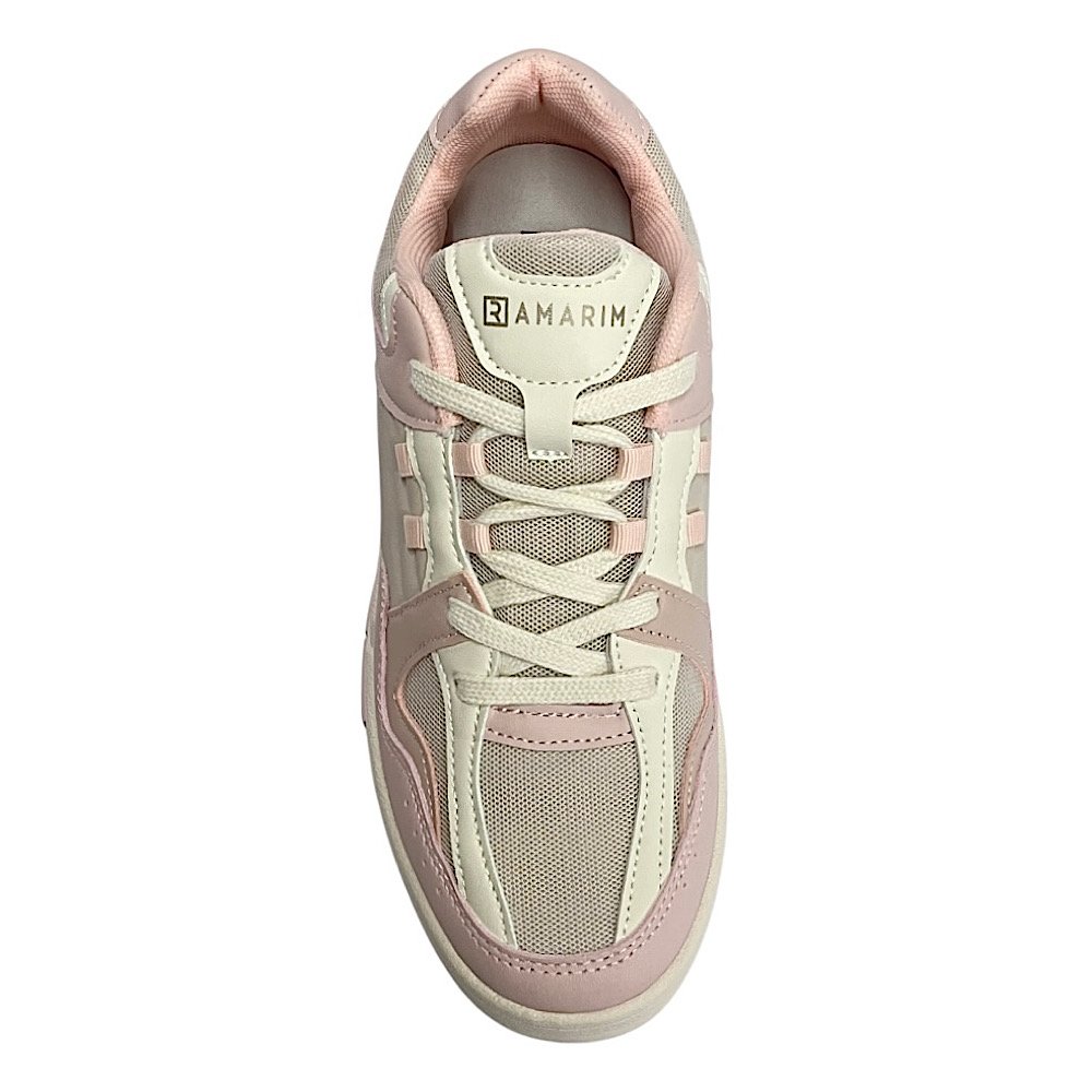 Tênis Ramarim Casual Feminino 2589236 Tule/Rosa Rosa 4