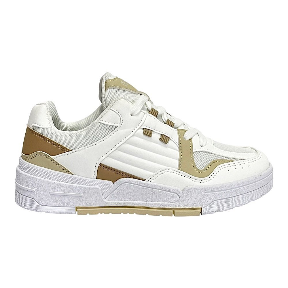 Tênis Ramarim Casual Feminino 2589236 Off White/Gelo/Palha