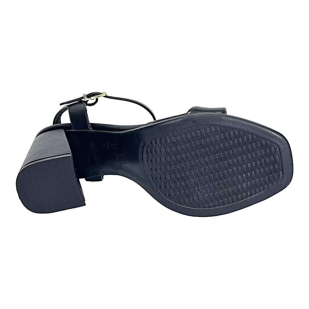 Sandália Ramarim Salto Bloco 2541202 Preto Preto 6