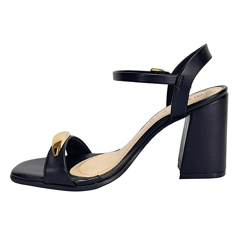 Sandália Ramarim Salto Bloco 2541202 Preto Preto 3
