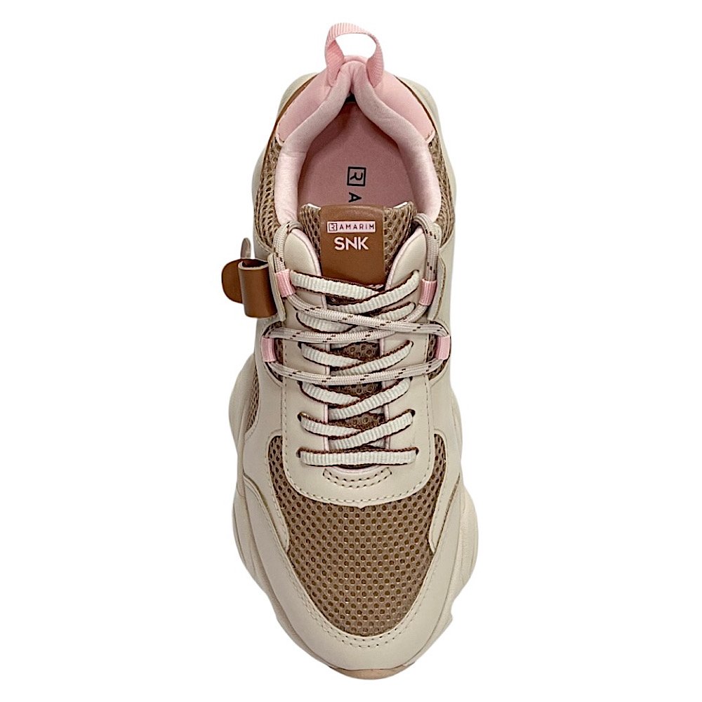 Tênis Ramarim Casual Sneaker 2590203 Creme Bege 4