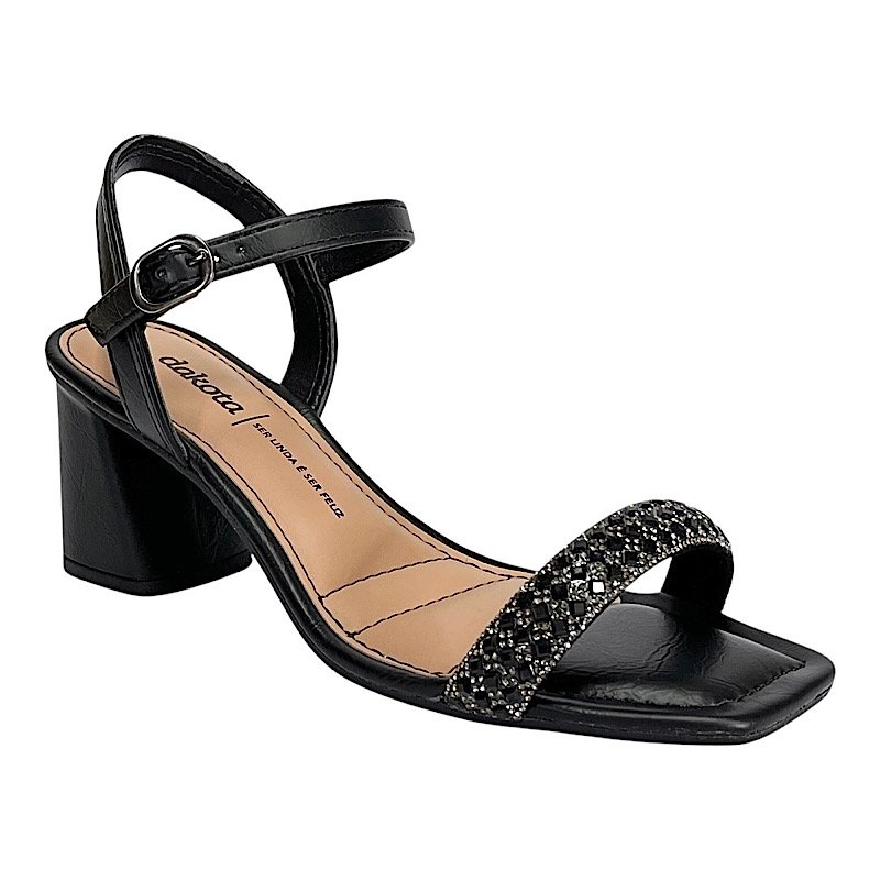 Sandália Dakota Salto Alto Y9764 Preto