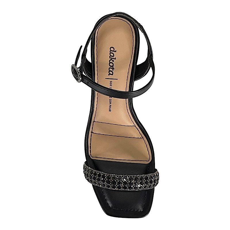 Sandália Dakota Salto Alto Y9764 Preto Preto 4