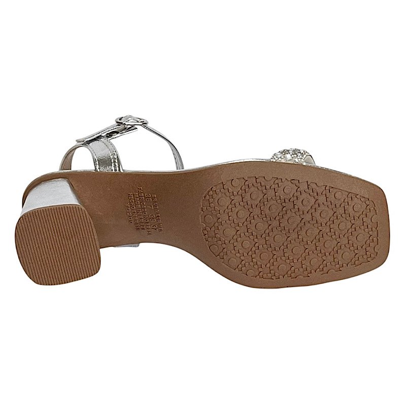 Sandália Dakota Salto Alto Y9764 Prata Cristal Prata 6