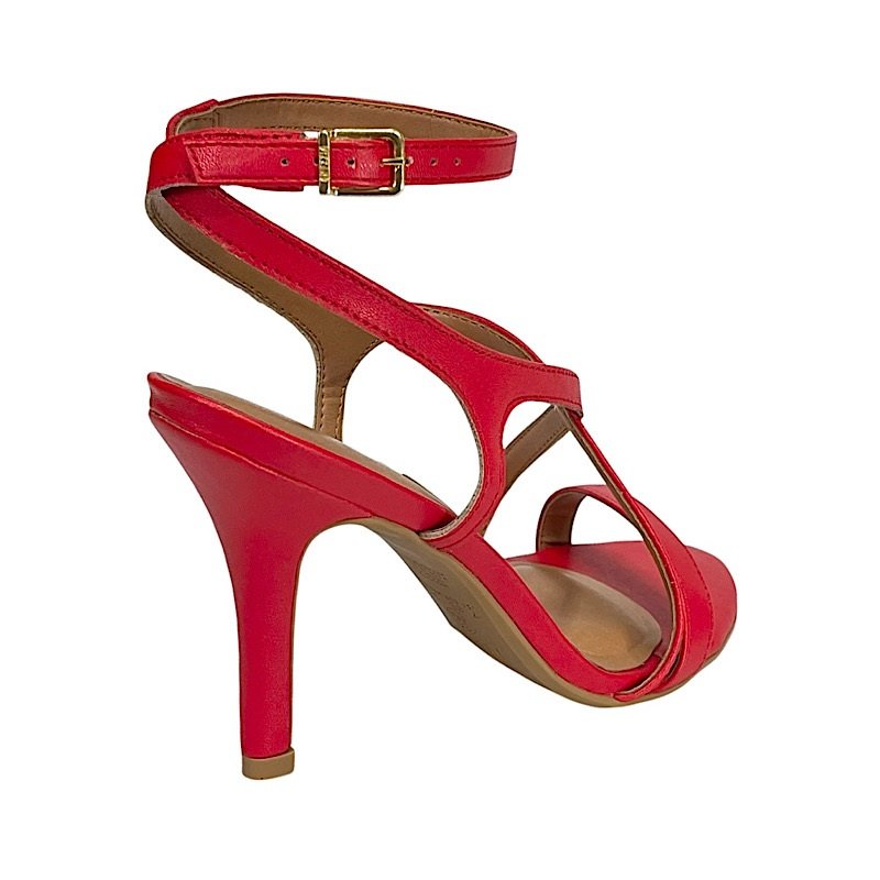 Sandália Vizzano Social Salto Fino 6249.1016 Vermelho Vermelho 5