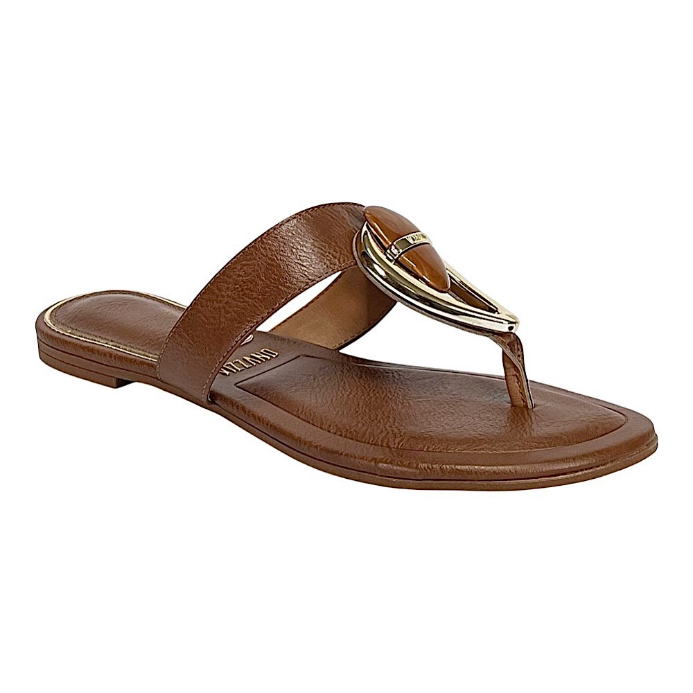Tamanco Vizzano Flat Dedo 6528.111 Marrom Mocca