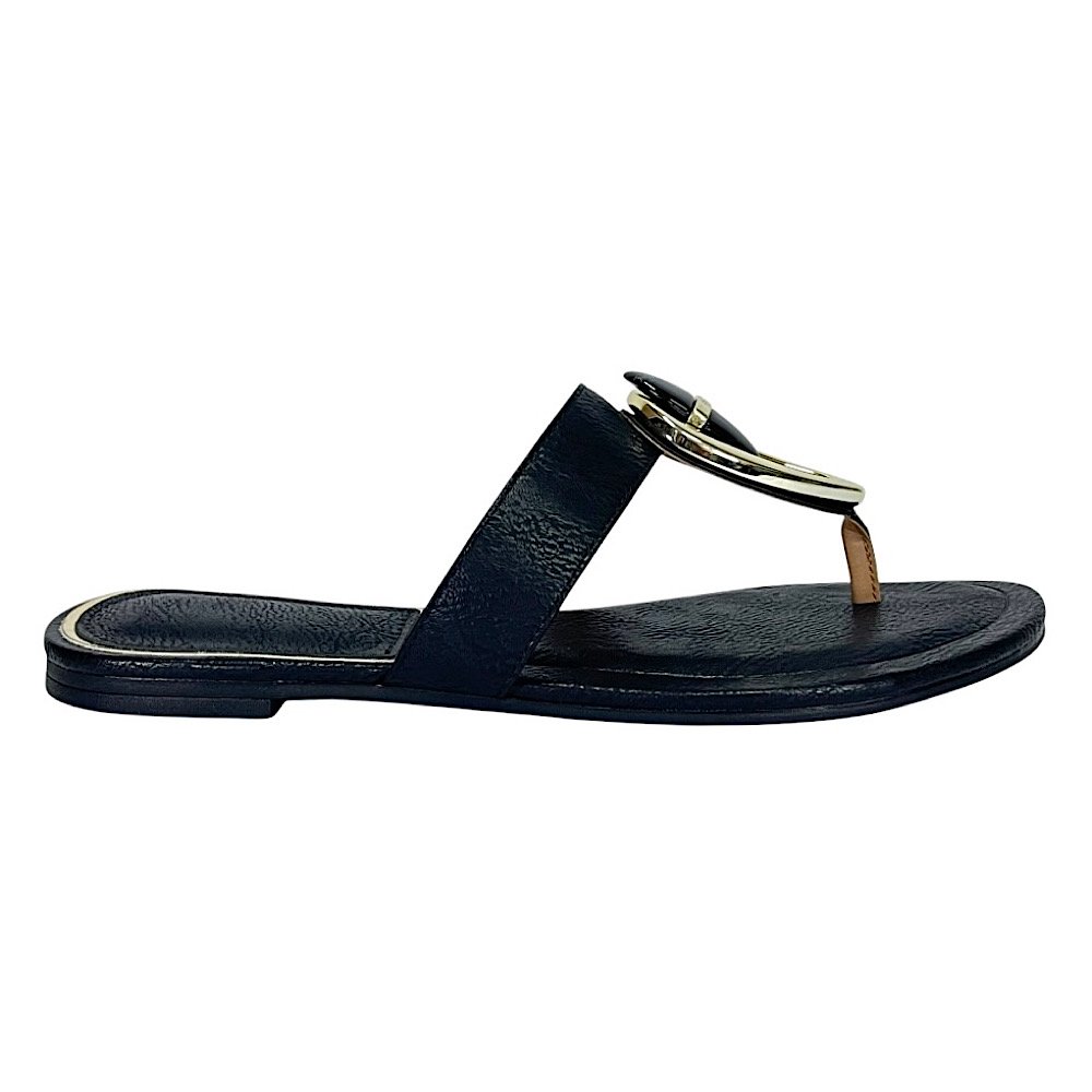 Tamanco Vizzano Flat Dedo 6528.111 Preto Preto 2