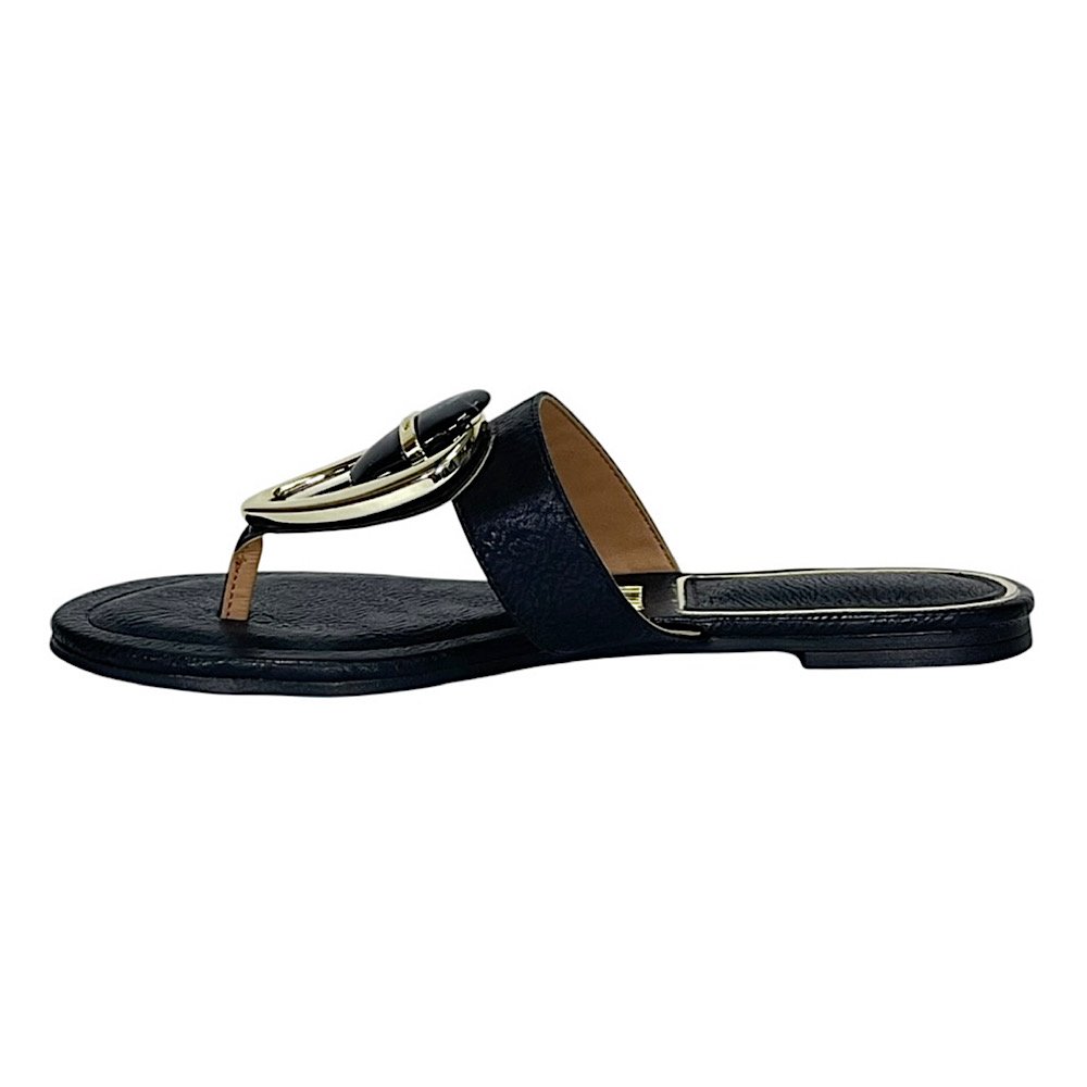 Tamanco Vizzano Flat Dedo 6528.111 Preto Preto 3