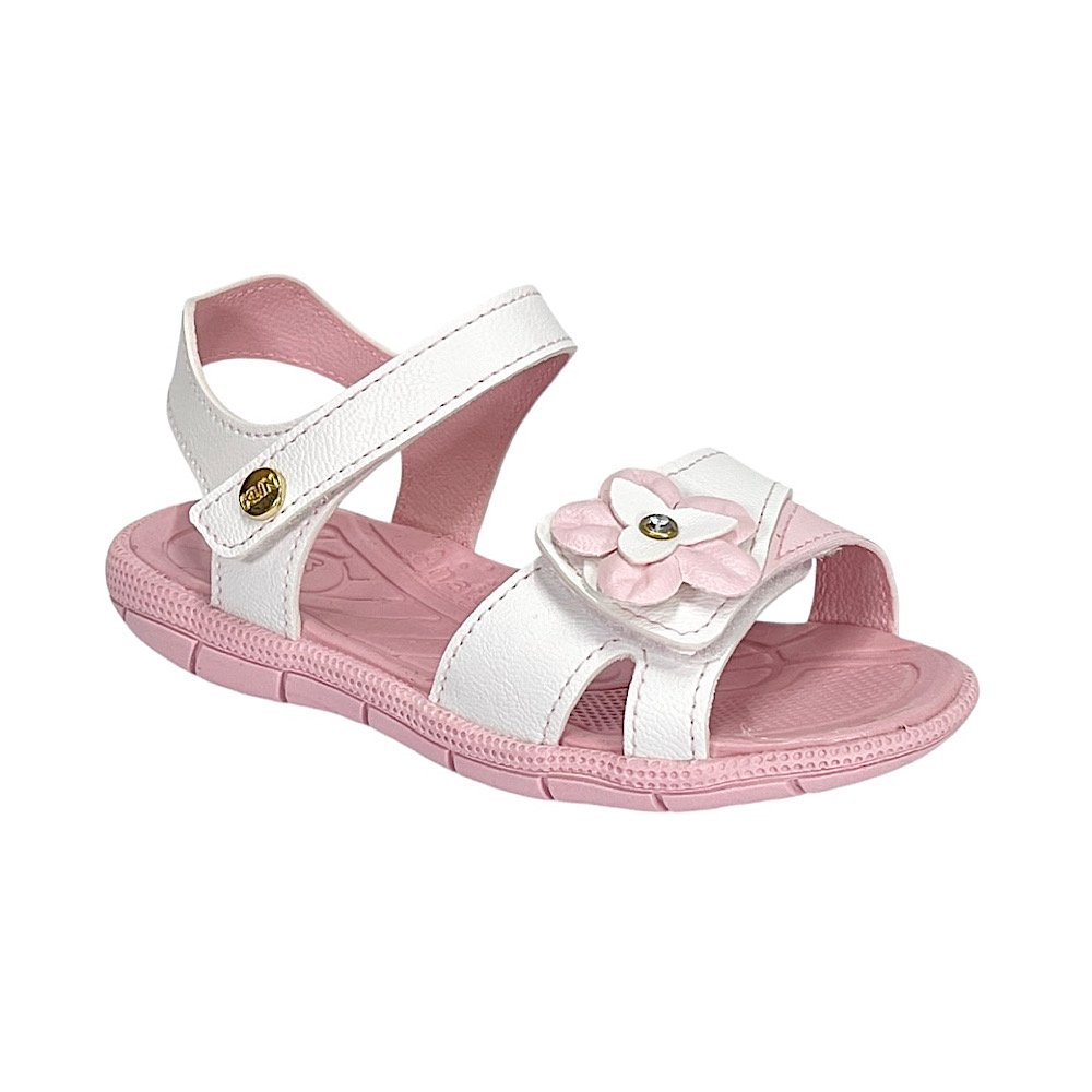Sandália Kin Papete Tic Tac 171259 Branco/Rosa