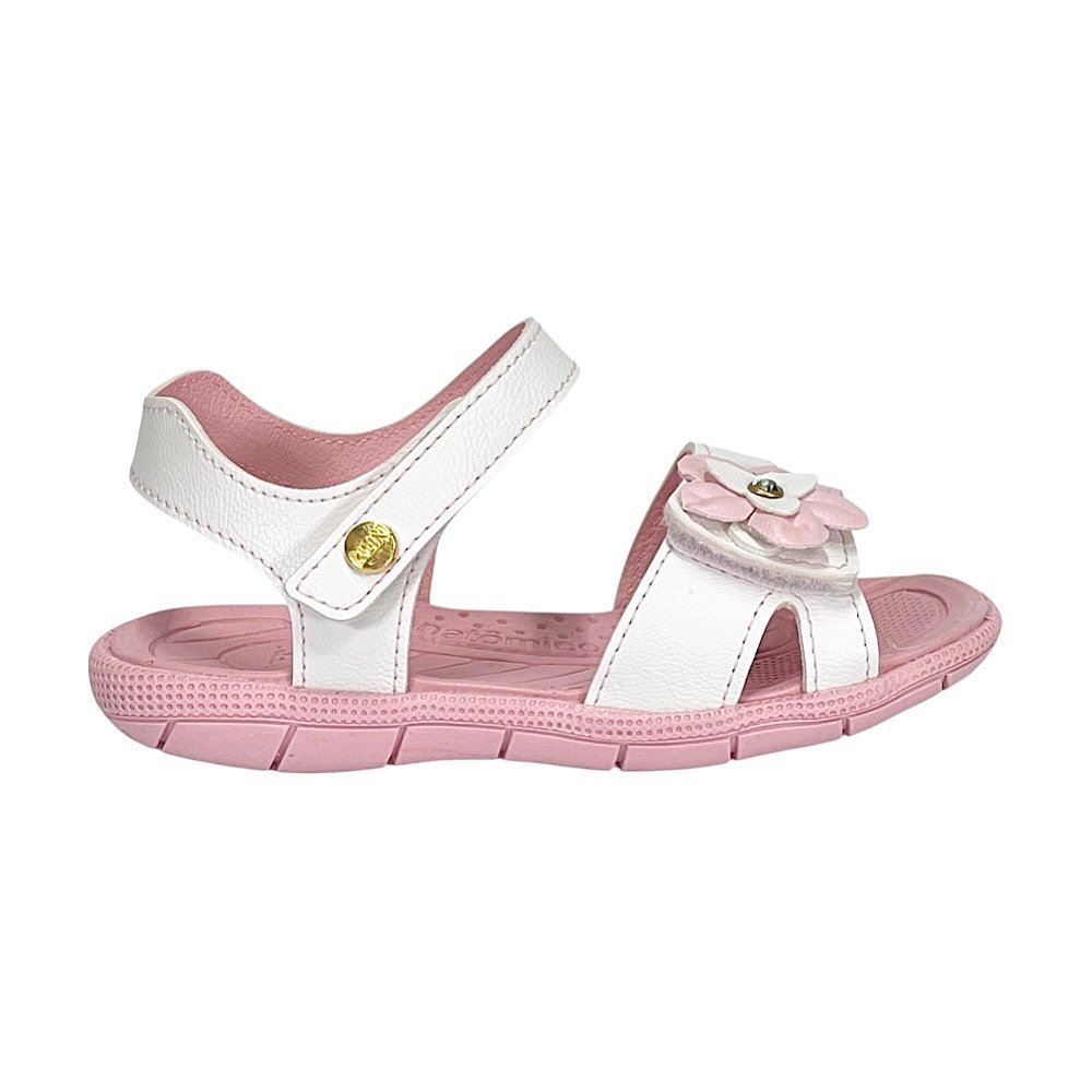 Sandália Kin Papete Tic Tac 171259 Branco/Rosa Branco/Rosa 2