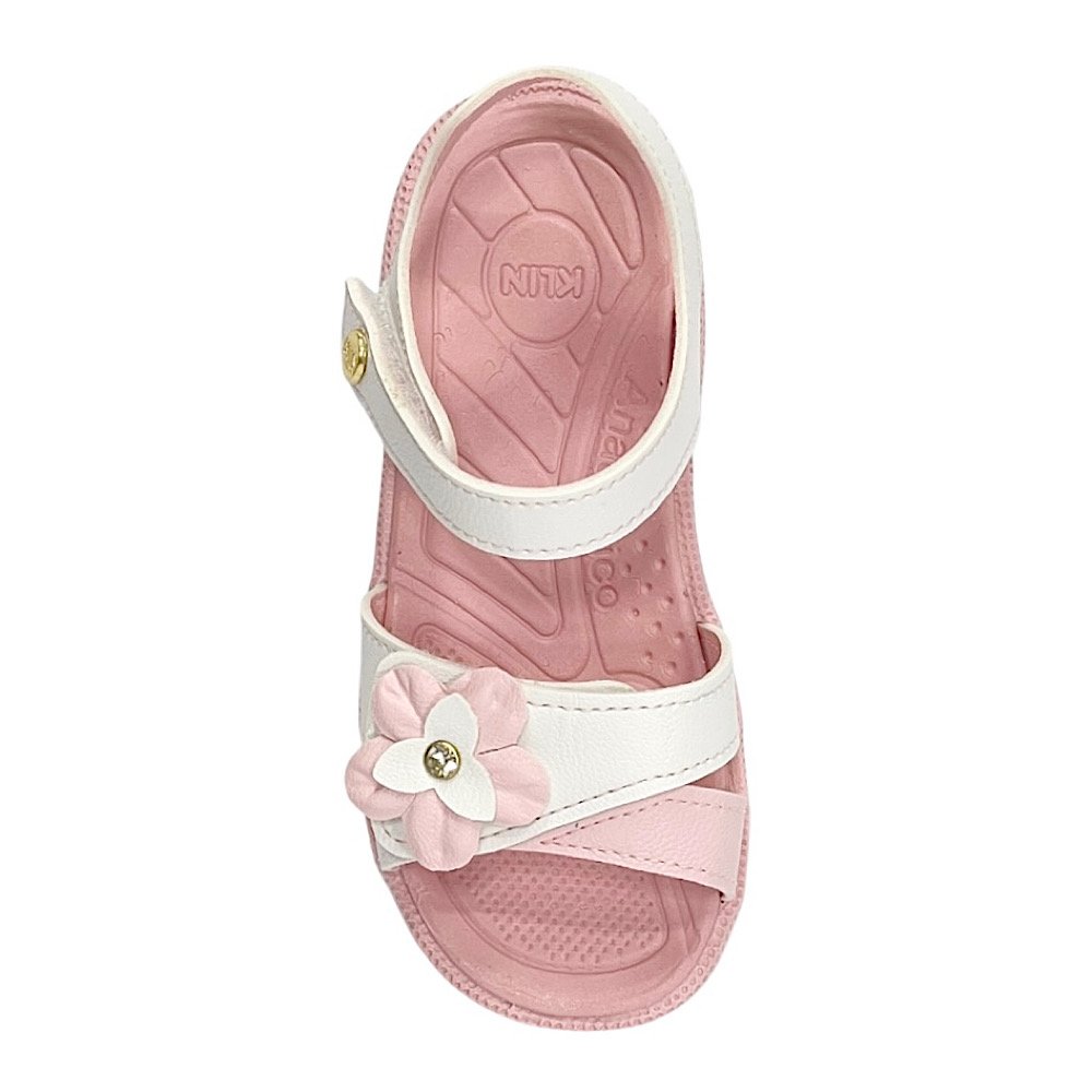 Sandália Kin Papete Tic Tac 171259 Branco/Rosa Branco/Rosa 4
