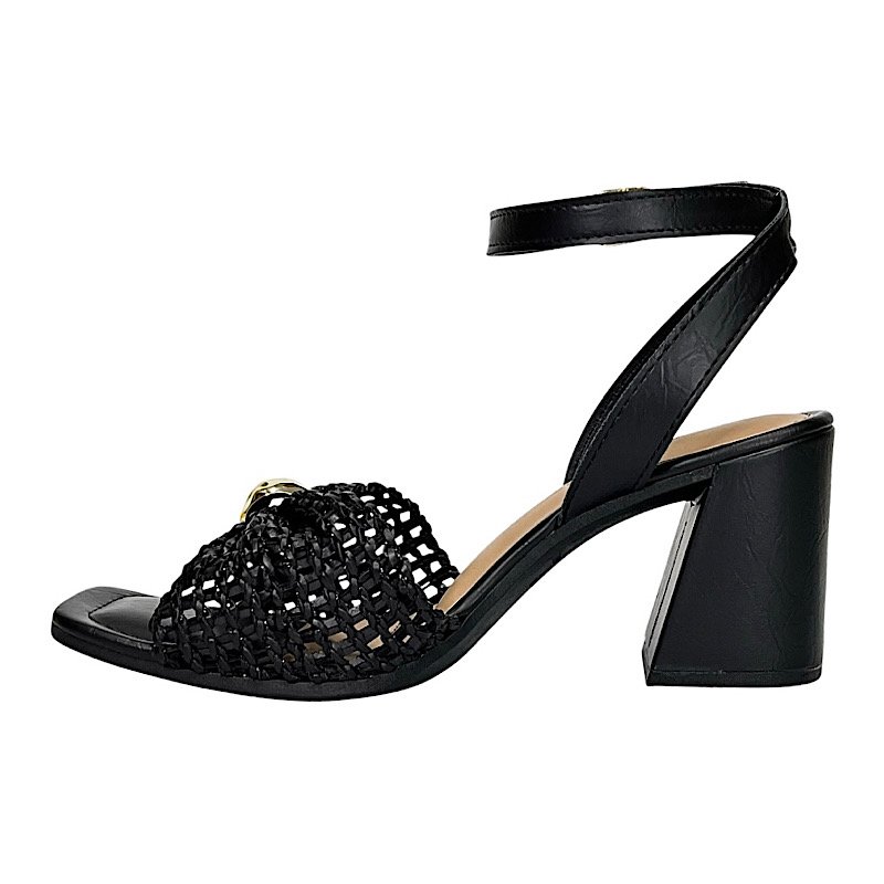 Sandália Dakota Salto Alto Bloco Y9803 Preto Preto 3