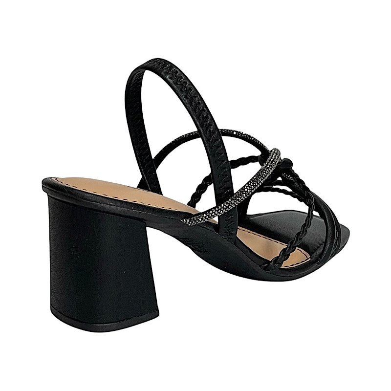 Sandália Dakota Salto Bloco Y9761 Preto Preto 5