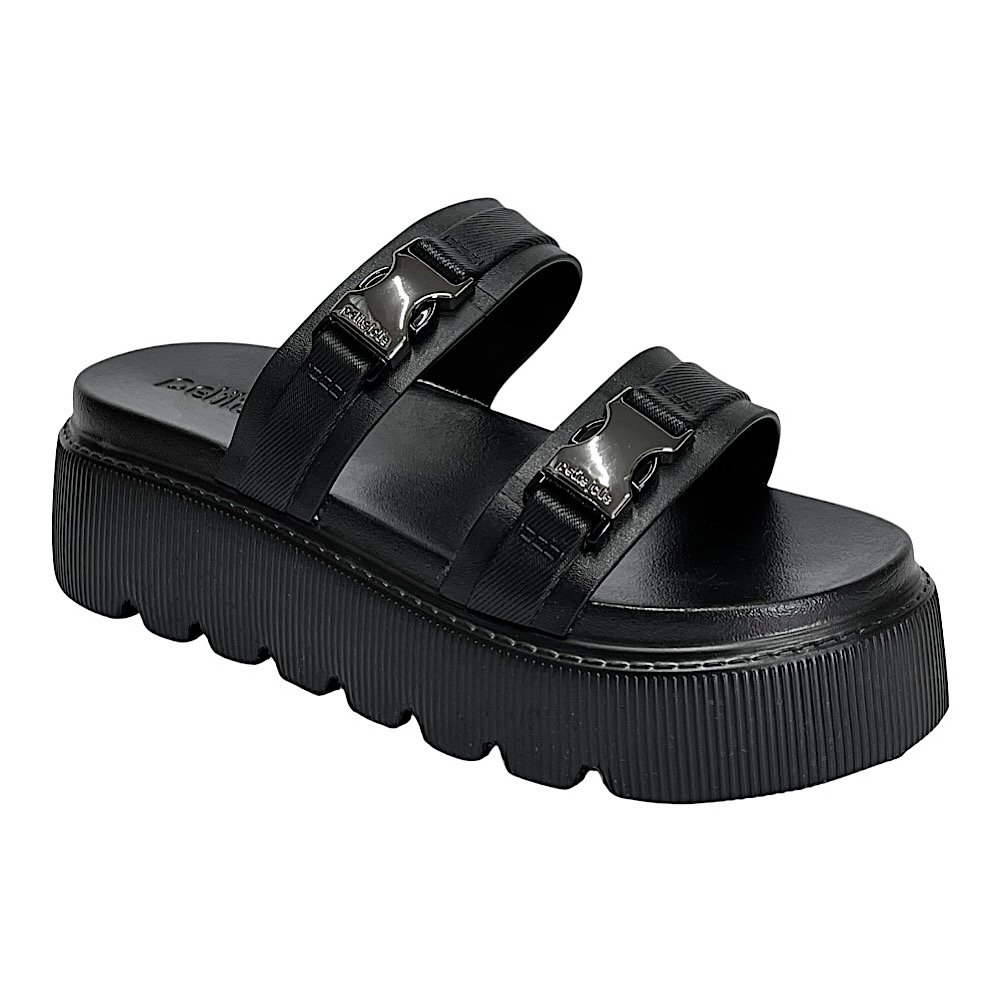 Tamanco Petite Jolie Pulse Flatform PJ7491 Preto
