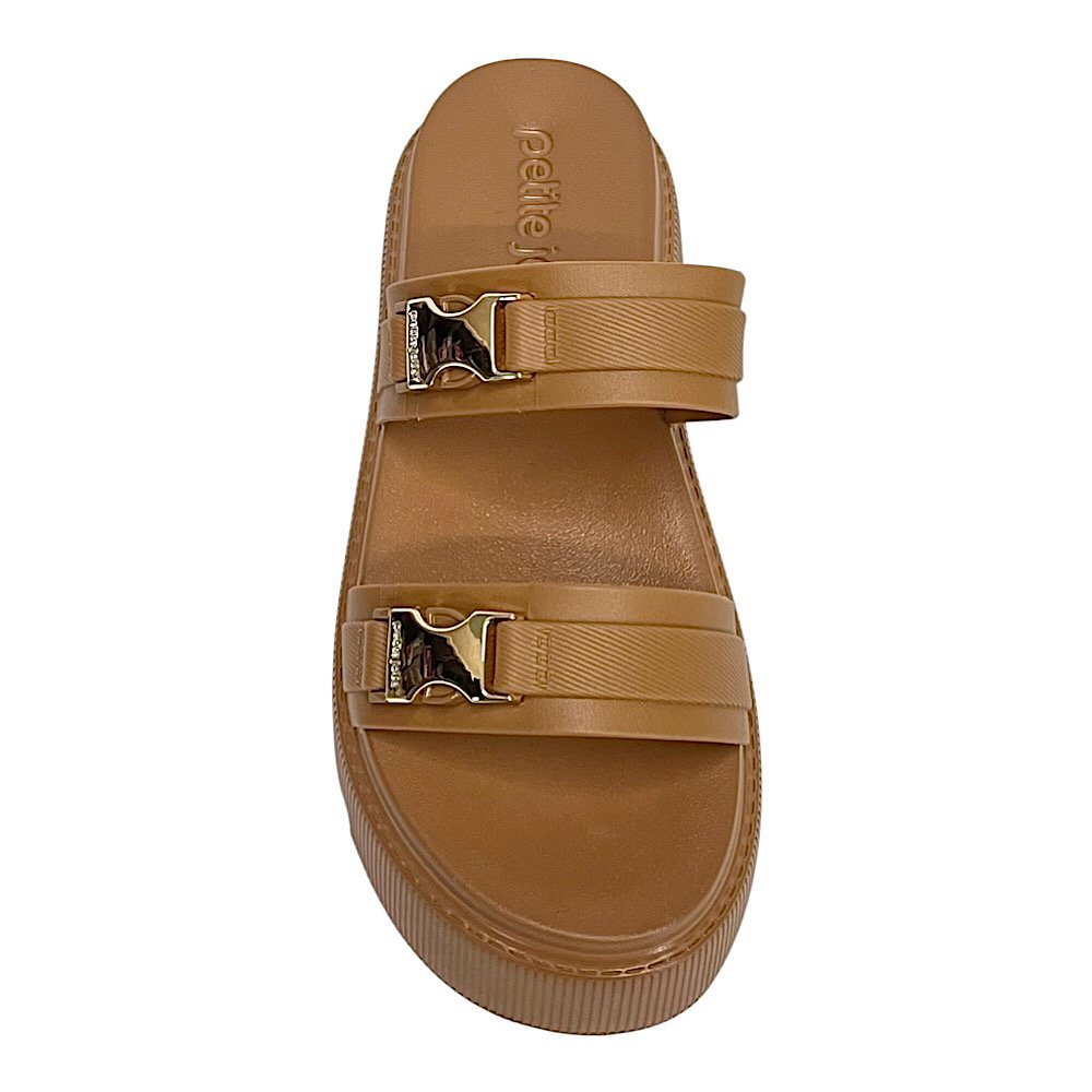 Tamanco Petite Jolie Pulse Flatform PJ7491 Doce de Leite Caramelo 4