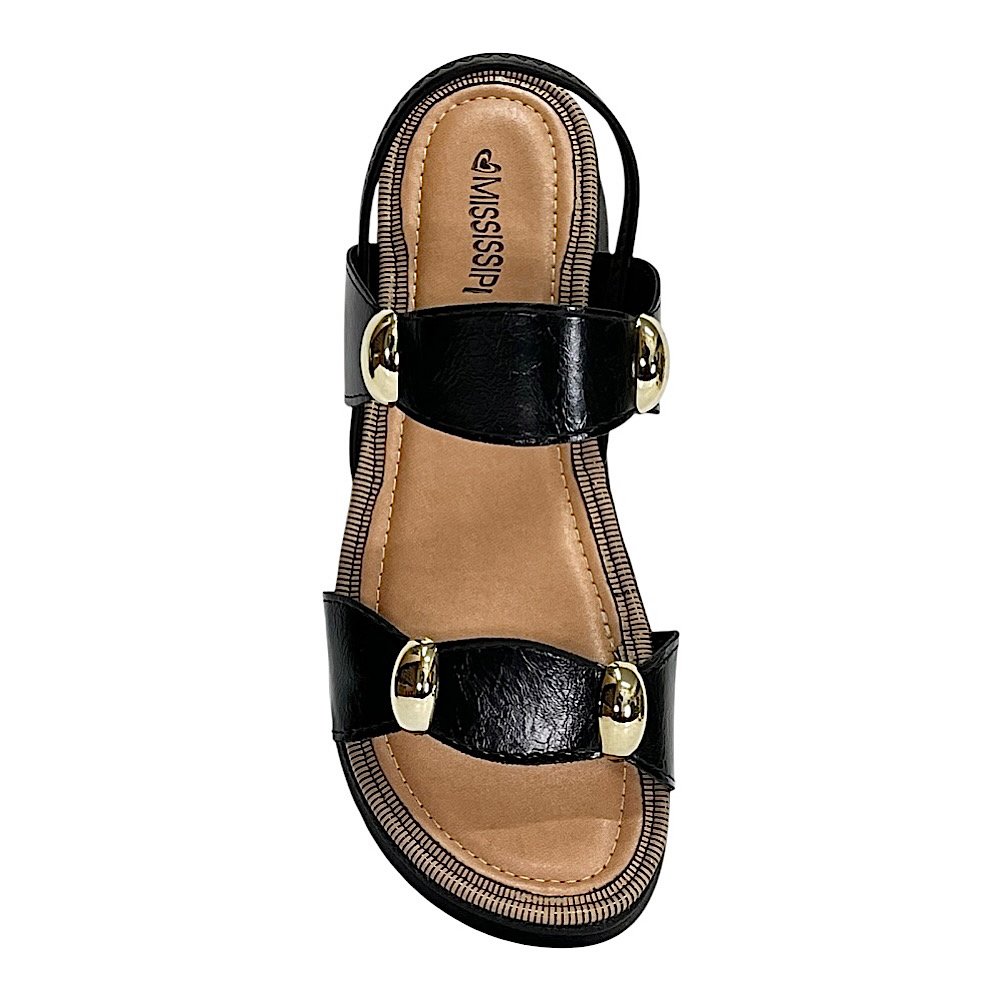 Sandália Mississipi Flatform MF992 Preto Preto 4