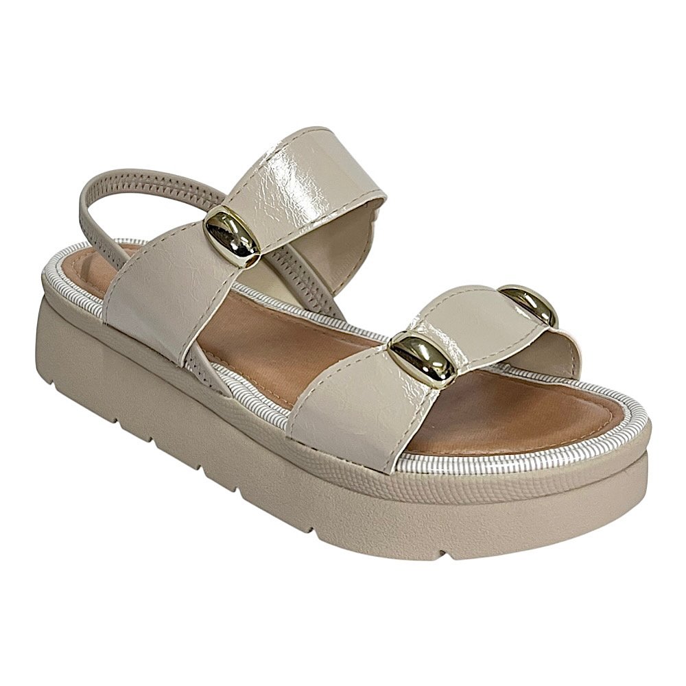 Sandália Mississipi Flatform MF992 Marfim