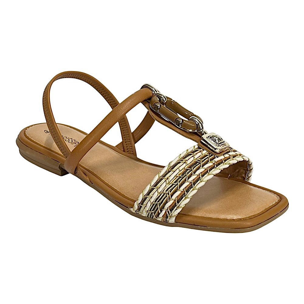 Sandália Mississipi Rasteira MF302 Caramelo