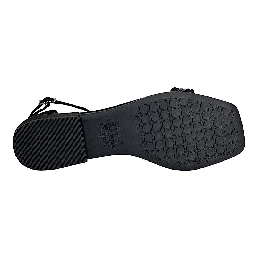 Sandália Mississipi Rasteira MF013 Preto Preto 6
